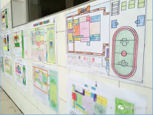 中同学们用所学过的知识绘制了学校的简单平面图,并写出了游览路线